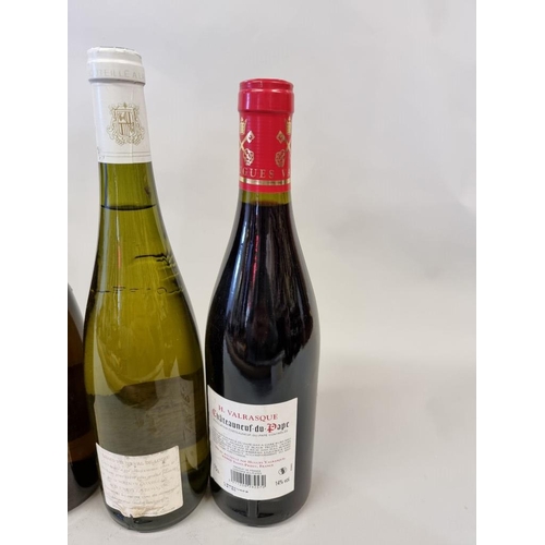 96 - Seven 75cl bottles of French wine, comprising: Chateauneuf du Pape, 2019, Heritages; Vacqueras, Pava... 