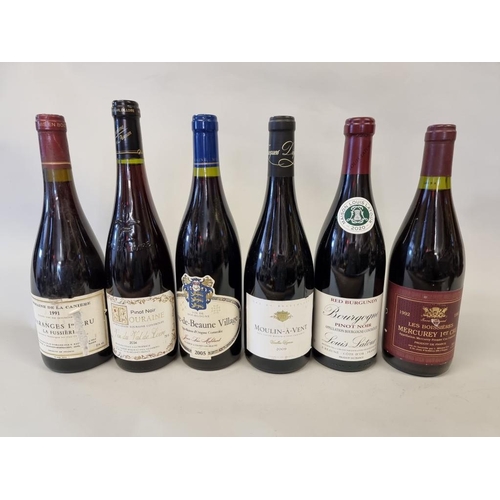 97 - Six 75cl bottles of French wine, comprising: Bourgogne Pinot Noir, 2020, Louis Latour; Moulin-a-Vent... 