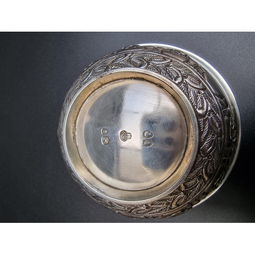 338 - A small Victorian silver circular Zodiac bowl, by Charles Stuart Harris, London 1884, 9cm diameter, ... 