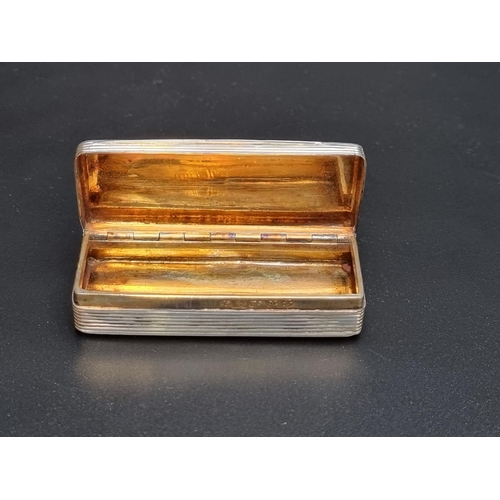 417 - A George IV silver rectangular snuff box, by Edward Smith, Birmingham 1829, 7cm, 53g.... 