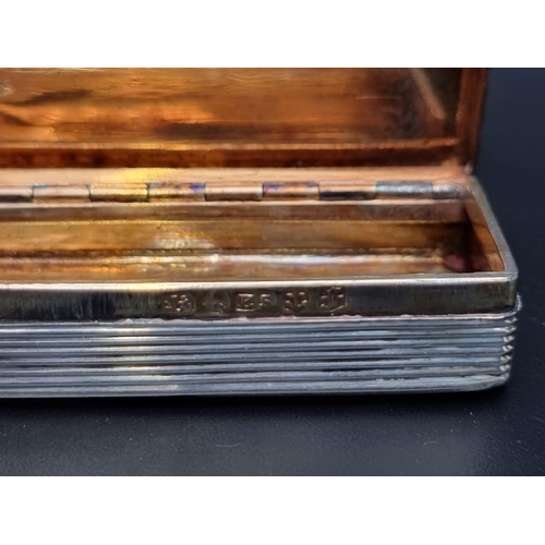 417 - A George IV silver rectangular snuff box, by Edward Smith, Birmingham 1829, 7cm, 53g.... 