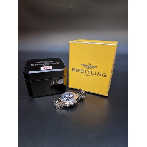 477 - A Breitling Chronomat Evolution stainless steel wristwatch, Ref. A13356, with box, papers and servic... 