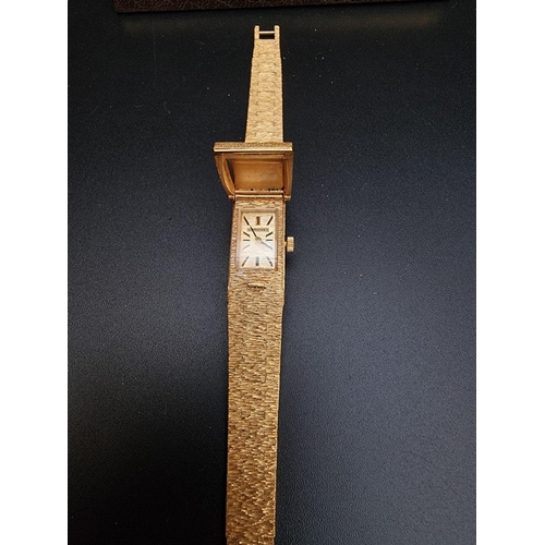 486 - A vintage Longines gold plated ladies wristwatch, Cal. 510, Serial No. 51619818, boxed.... 