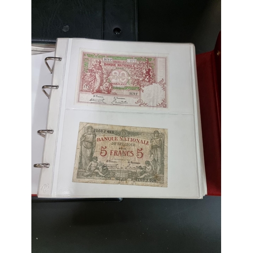 821 - Banknotes: four albums of World banknotes; to include: Europe; Asia; and North and South American ex... 