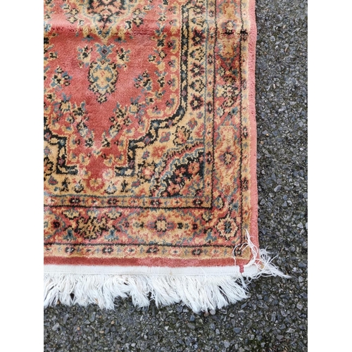 1013 - A Persian rug, having allover geometric design, 202 x 125cm; together with a small Persian rug, 120 ... 