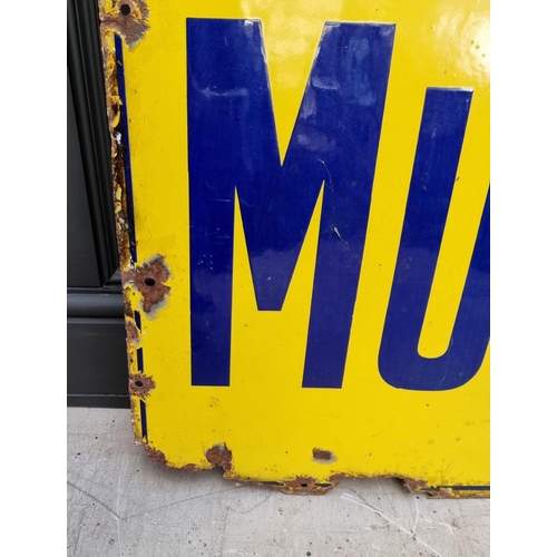 1220 - A vintage enamel 'Colman's Mustard' sign, 91 x 96.5cm