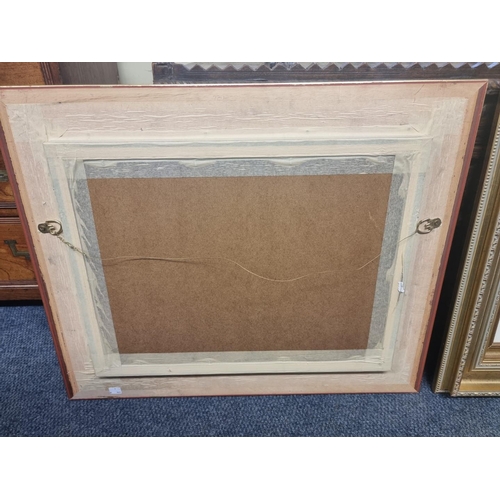 1241 - A pair of giltwood frames, each enclosing prints, the whole 57.5 x 71cm. 