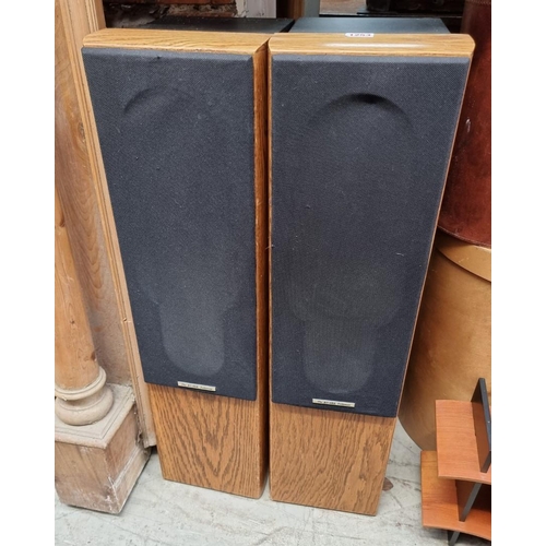 1253 - A pair of Ru-Ark Acoustics Talisman speakers, 82cm high.