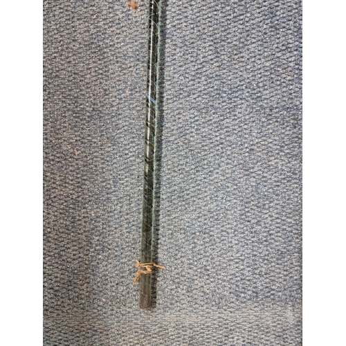 1623 - A Stourbridge clear and colour twist glass cane, 95cm long. 