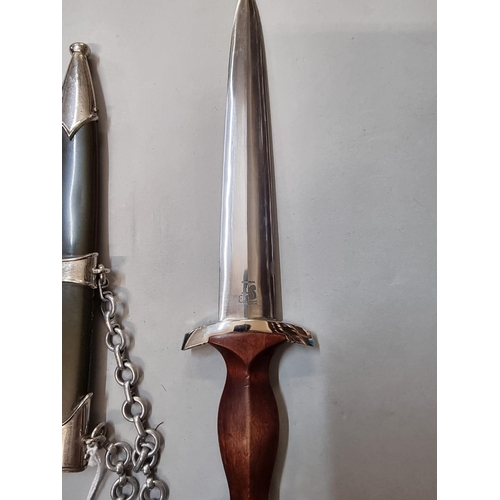 1651 - A German Third Reich style NPEA Leader's dagger and sheath.