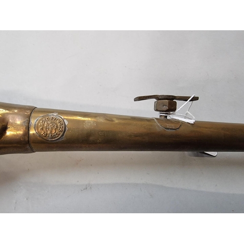 1658 - Automobilia: an old brass novelty car horn by Classic Accessories, (rubber bulb perished).... 