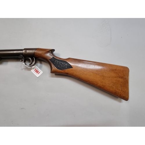 1661 - A pre-war BSA Standard No1 .177 cal air rifle, No. A980.