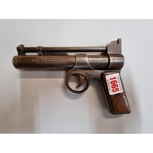 1665 - A Webley Junior .177 cal air pistol, No.J18071.