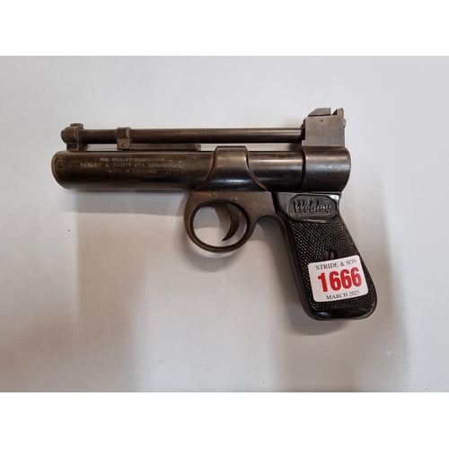 1666 - A Webley Junior .177 cal air pistol, No.1087.