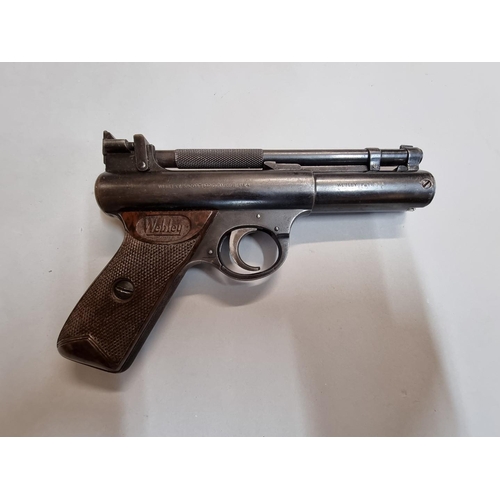 1667 - A Webley Senior .22 cal air pistol, No.1417.