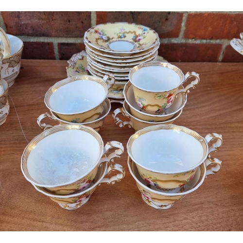 1682 - A collection of Victorian porcelain tea and dinner wares.