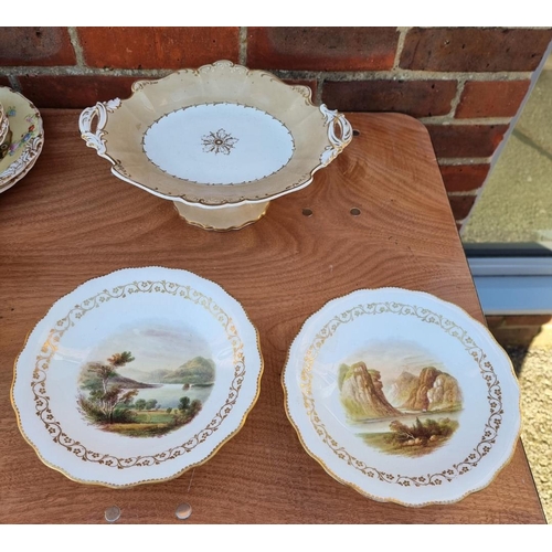 1682 - A collection of Victorian porcelain tea and dinner wares.