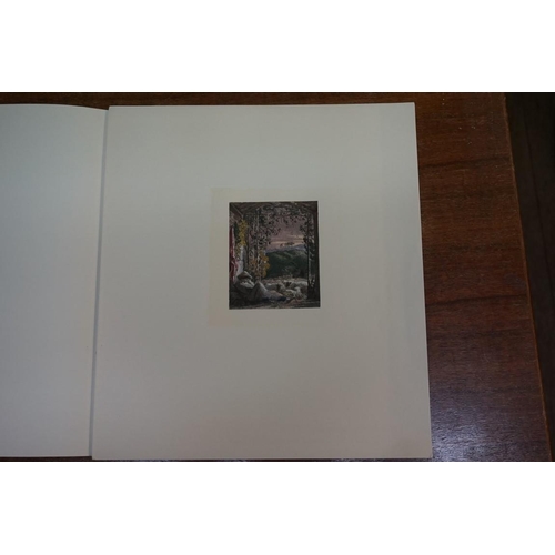 1191 - WITHDRAWN FROM SALE Samuel Palmer, 'The Sleeping Shepherd', colour print, pl.12 x 10.5cm; together w... 