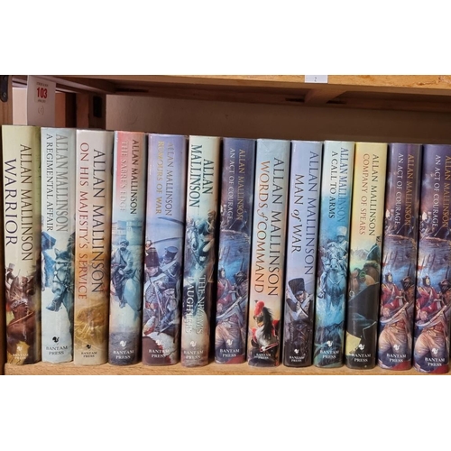 103 - MALLINSON (Allan): Hervey Novels, signed copies: a collection of 12 titles in the Hervey series... 