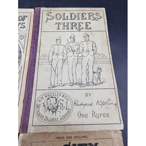 11 - KIPLING (Rudyard): 'Soldiers Three': Allahabad, Pioneer Press, 1888: No.1 in the 'Indian Railwa... 