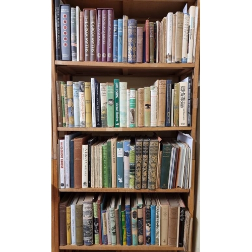 113 - WILLIAMSON FAMILY: a quantity of books over 4 shelves, 3 shelves of natural history/field sport... 