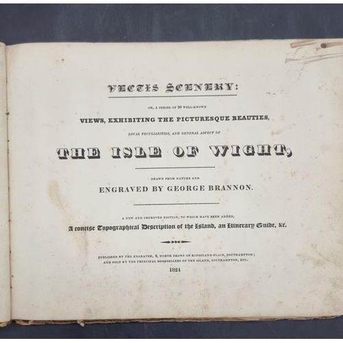 157 - BRANNON (George): 'Vectis Scenery: or, a series of 26 well-known views, exhibiting the pictures... 