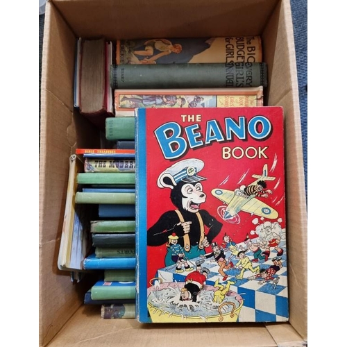 162 - BEANO ANNUAL: 'The Beano Book', D C Thomson & Co, 1955: original pictorial boards, a little... 