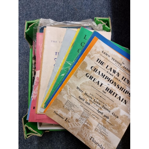 172 - TENNIS: a group of 15 Lawn Tennis Championship programmes, 1940s-50s period: together with a bundle ... 