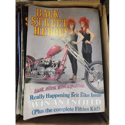 184 - CUSTOM BIKES: collection of approx 87 issues 'Back Street Heroes' magazine, 1980s-90s period: w... 