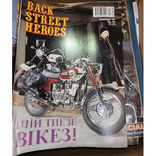 184 - CUSTOM BIKES: collection of approx 87 issues 'Back Street Heroes' magazine, 1980s-90s period: w... 