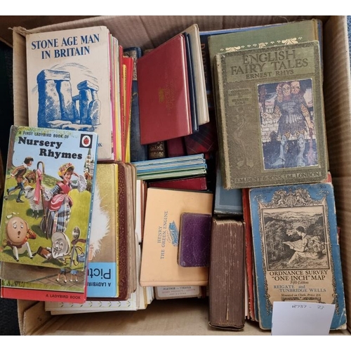 185 - CHILDREN'S/ILLUSTRATED BOOKS: a quantity in one box, to include Ladybird Series, Observer's Books an... 