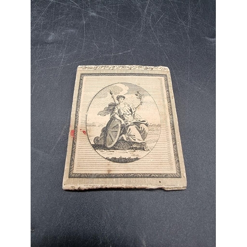 2 - MINIATURE ALMANAC: Almanac for 1782, London, Company of Stationers: 12pp inc. printed card covers cl... 