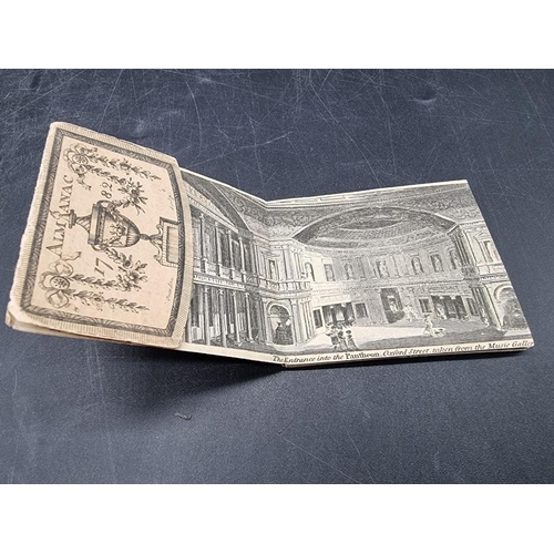 2 - MINIATURE ALMANAC: Almanac for 1782, London, Company of Stationers: 12pp inc. printed card covers cl... 