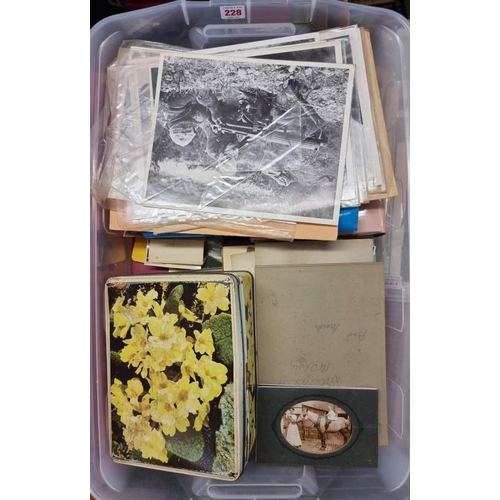 228 - MISCELLANEOUS PHOTOGRAPHY: a quantity in tray, largely 20th century. 