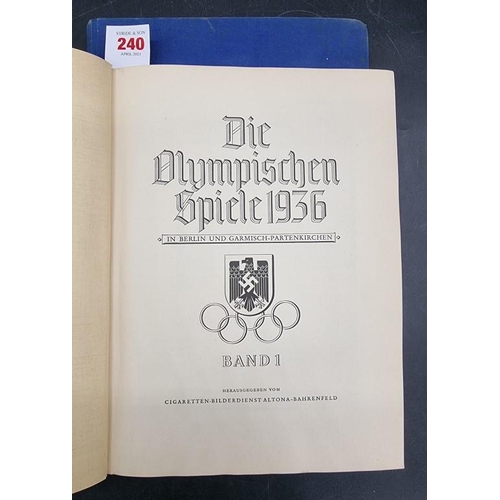 240 - BERLIN OLYMPICS 1936: 'Die Olympischen Spiele 1936..': Cigaretten-Bilderdienst Altona-Bahrenfeld, 19... 