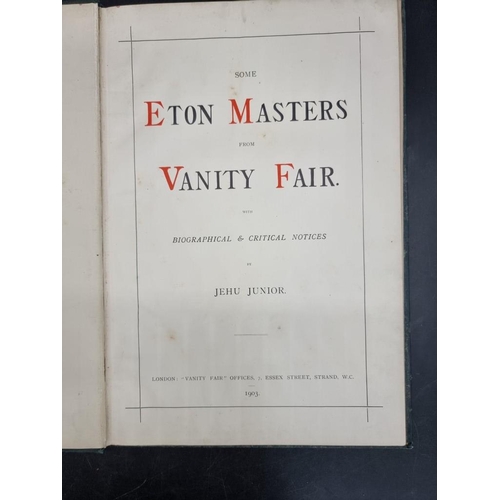 252 - VANITY FAIR: 'Some Eton Masters from Vanity Fair..', London, Offices of Vanity Fair, 1903: 12 c... 