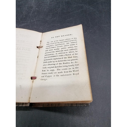 3 - ROYAL GEORGE: 'A Concise Account of the Loss of the Royal George at Spithead, 1782'. Portsmouth... 