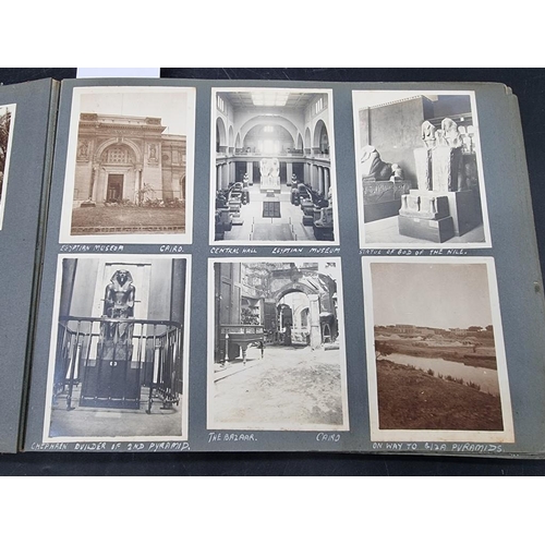 34 - PHOTOGRAPH ALBUM: Egypt, Palestine, Syria: album of approx 185 largely original photographs of Egypt... 