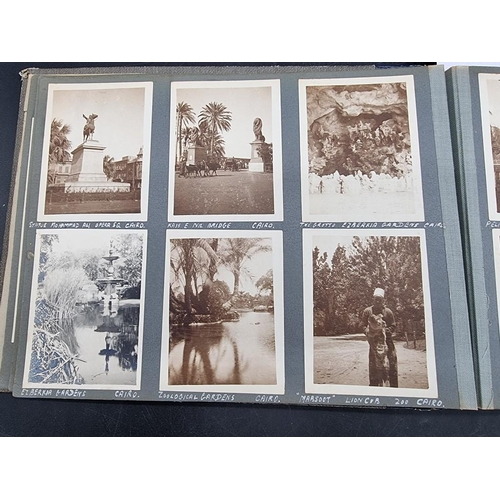 34 - PHOTOGRAPH ALBUM: Egypt, Palestine, Syria: album of approx 185 largely original photographs of Egypt... 