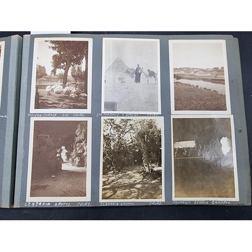 34 - PHOTOGRAPH ALBUM: Egypt, Palestine, Syria: album of approx 185 largely original photographs of Egypt... 