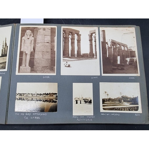 34 - PHOTOGRAPH ALBUM: Egypt, Palestine, Syria: album of approx 185 largely original photographs of Egypt... 