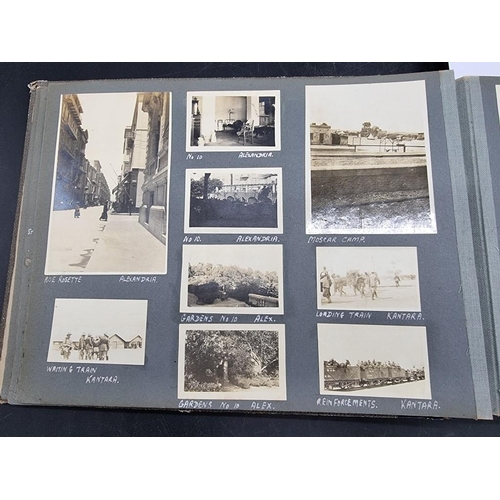 34 - PHOTOGRAPH ALBUM: Egypt, Palestine, Syria: album of approx 185 largely original photographs of Egypt... 