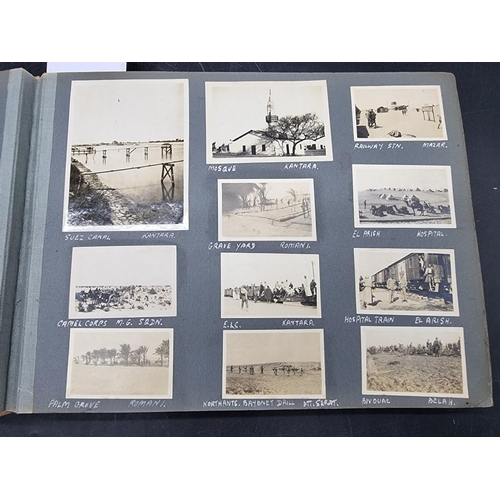 34 - PHOTOGRAPH ALBUM: Egypt, Palestine, Syria: album of approx 185 largely original photographs of Egypt... 