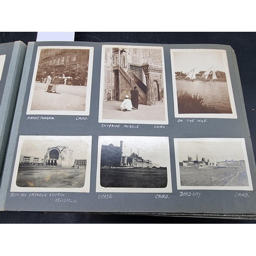 34 - PHOTOGRAPH ALBUM: Egypt, Palestine, Syria: album of approx 185 largely original photographs of Egypt... 