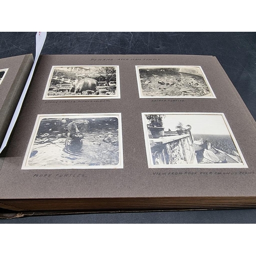 35 - PHOTOGRAPH ALBUM: Singapore, Hong Kong, China via Suez Canal and Colombo: album of approx 162 b... 