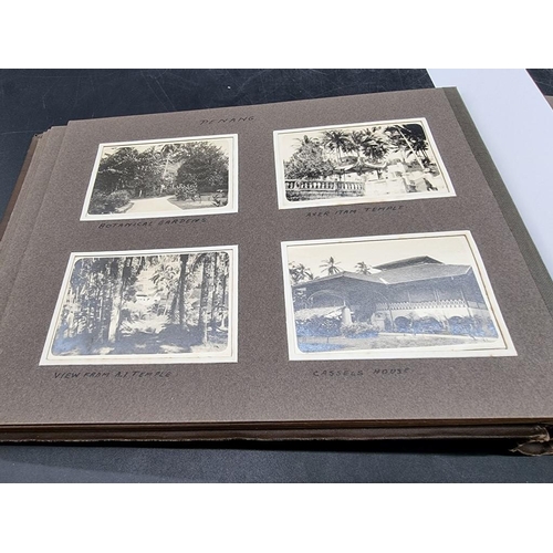 35 - PHOTOGRAPH ALBUM: Singapore, Hong Kong, China via Suez Canal and Colombo: album of approx 162 b... 