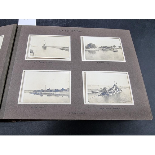 35 - PHOTOGRAPH ALBUM: Singapore, Hong Kong, China via Suez Canal and Colombo: album of approx 162 b... 