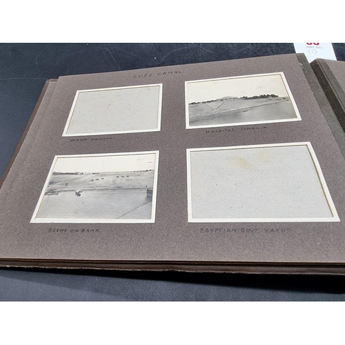 35 - PHOTOGRAPH ALBUM: Singapore, Hong Kong, China via Suez Canal and Colombo: album of approx 162 b... 