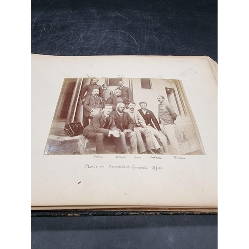 36 - PHOTOGRAPH ALBUM: images of Shimla, Ladakh, Baltistan, Lakkar Bazar, temple at Nuchar, Mashobra Baza... 