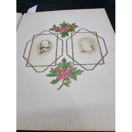 42 - DALGETY FAMILY: photograph album of the Dalgety Family of Lockerley Hall, circa 1870, approx 38... 